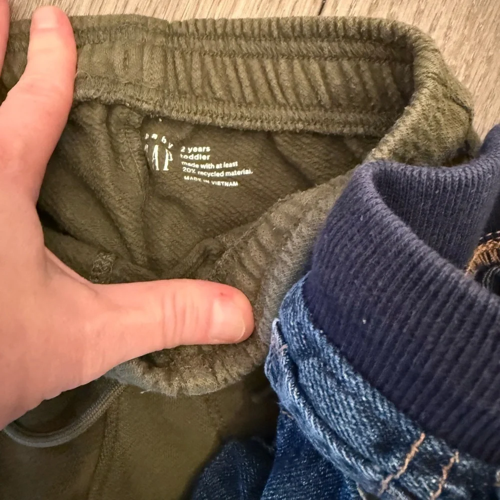 GAP Kids Jeans and Camo Pants Bundle